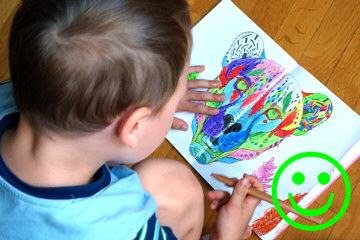 Geschenk für 4-Jährige: Ausmalbilder oder Malen nach Zahlen
